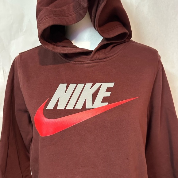 Nike Kids Burgundy Hoodie - Picture 2 of 9